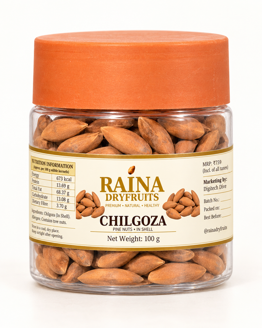 Raina Premium Chilgoza (Pine Nuts)- 100 gm